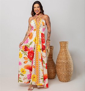 VESTIDO LENÇO FLORAL