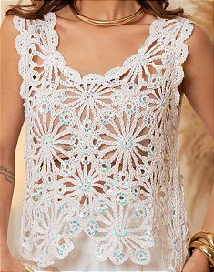 Blusa em crochê