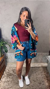 Kimono Pássaro Azul