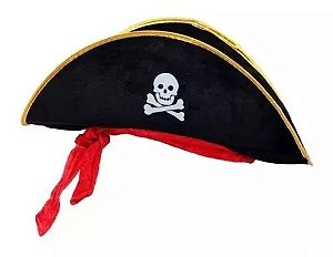 Chapéu Fantasia Pirata Adulto