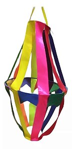 Balão Grande Decorativo Fitas Coloridas Festa Junina