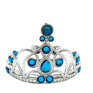 Tiara Coroa Pedras Azul Princesas Festa Fantasia