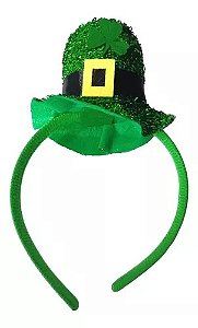 Tiara Saint Patricks Days Cartola Chapéu Verde Festa Irlanda
