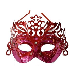 Máscara Veneziana Glitter Fantasia Carnaval