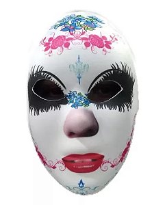 Máscara Caveira Mexicana Festa Halloween Fantasia