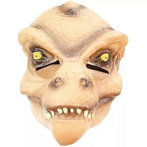 Mascara Dinossauro Monstruoso Bege Fantasia Halloween