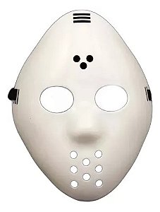 Máscara Branca Assassino Acampamento Fantasias Halloween
