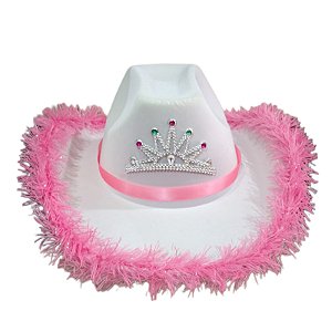 Chapéu Cowgirl  Princesa Rodeio Festa Fantasia