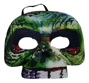 Máscara Caveira Zumbi Verde Festas Fantasias Halloween