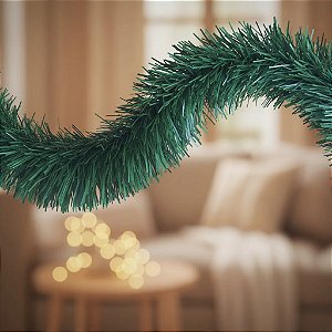 Festão Verde 2 Metros Natal Luxo Enfeite Decoração