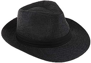 Chapéu Malandro Preto Festa Gangster Carnaval Halloween