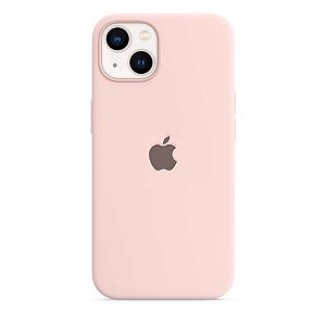 Capa Case Silicone Aveludada iPhone 13  - Rosa Areia