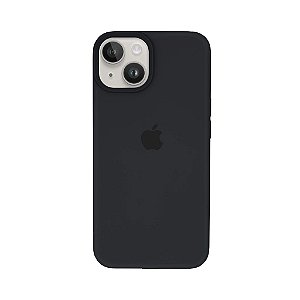 Capa Case Aveludada Silicone para iPhone 14 - Preta