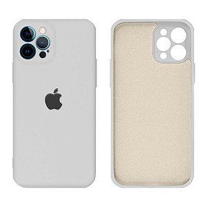 Capa C/ Proteção de Câmera iPhone 12 Pro Max - Branca