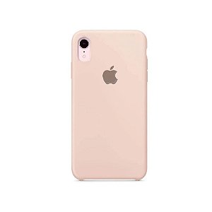 Capa Case Apple Silicone para iPhone XR - Rosa Areia