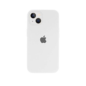 Capa Silicone C/ Proteção Câmera para iPhone 13 - Branco