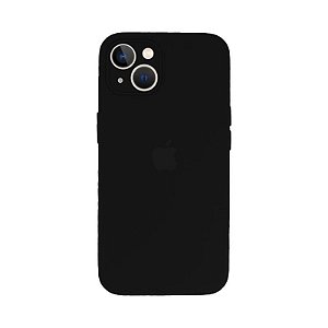 Capa Silicone C/ Proteção Câmera para iPhone 13 - Preto