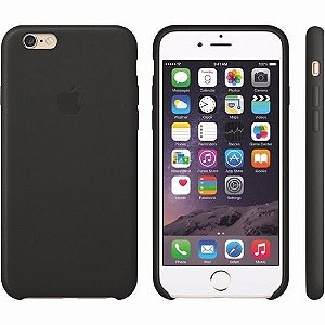 Capa Case Apple Silicone para iPhone 6G 6S - Preta