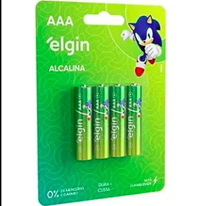 Pilha AAA Elgin 1.5v - LR03