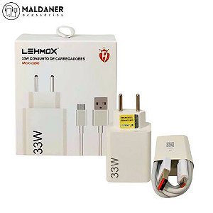 Kit carregador 33w LEHMOX  Micro-USB - LE-405 MICRO