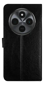Capa Carteira para Redmi 14C/Poco C65 com Proteção Reforçada - Preta