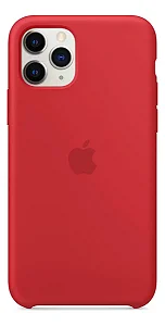 Capa de Silicone Aveludada para iPhone 11 Pro - Vermelha