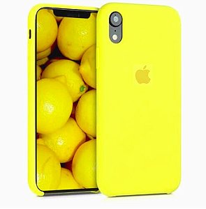 Capa Case Apple Silicone para iPhone XR 6.1 - Amarela