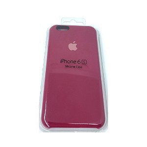 Capa Case Apple Silicone para iPhone 6G 6S - Vermelha Cereja