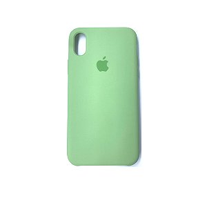 Capa Case Apple Silicone para iPhone Xs Max - Verde