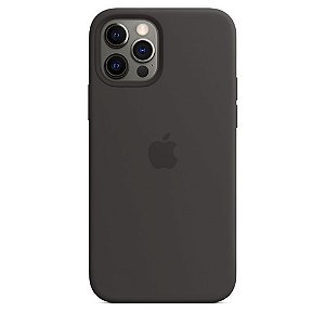 Capa Case Apple Silicone para iPhone 12 e 12 PRO - Preta