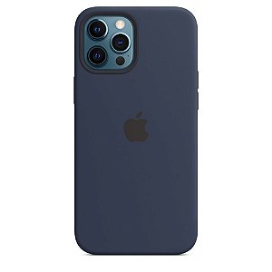 Capa Case Apple Silicone para iPhone 12 Pro Max Azul Marinho