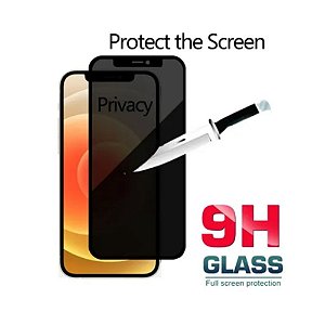 Pelicula de Vidro 3D Privacidade para iPhone 12 e 12 Pro