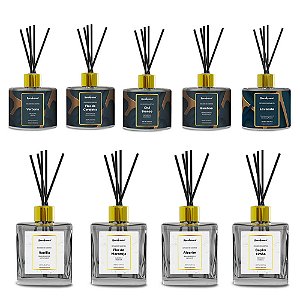 KIT DIFUSOR DE VARETAS 250ML (9 Fragrâncias)