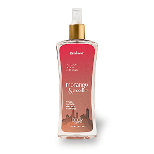 Body Splash Morango Com Chocolate 140ml