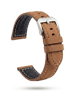 Pulseira Trimix Pam em Couro Marrom Tabaco