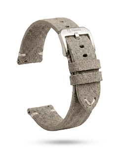 Pulseira Trimix Retrô Cinza Taupe em Couro