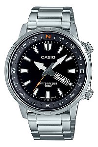 Relógio Casio Alpinist Preto Bússola MTD-130D-1A4VDF-SC
