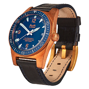 Relógio Alsta Nautoscaph Bronze e Azul