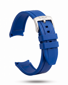 Pulseira Trimix Curva C/ Detalhe Azul
