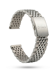 Pulseira Trimix Beads Of Rice Bracelete Aço Inox