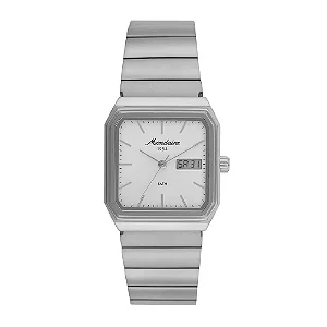 Relógio Mondaine Masculino Prata Quadrado Anadigi Vintage 32889G0MVNA2