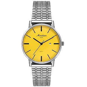 Relógio Mondaine Prata Retrô Mostrador Esmaltado 32888G0MVNA4
