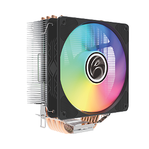 COOLER BRAZIL PC CL-SA02 GAMER PARA PROCESSADOR COM RGB PARA INTEL OU AMD 6 HEATPIPE