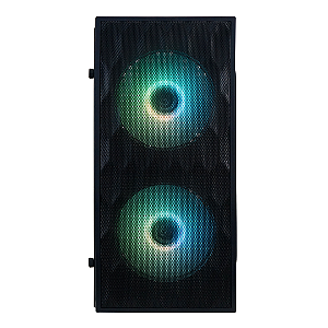 GABINETE M-ATX BRAZILPC GAMER BPC-N14B PRETO C/2 COOLER (2xUSB/1XAUDIO//LATERAL DE ACRILICO/FRENTE MASH)