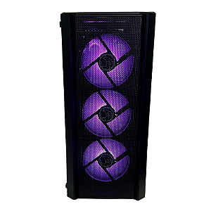 GABINETE ATX BRAZIL PC GAMER BPC-T02B PRETO COM 4 COOLER 1xUSB3.0 | 2xUSB | LATERAL DE VIDRO | FRENTE MASH