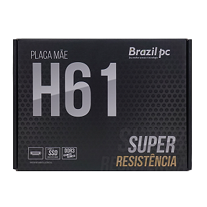 PLACA MAE DESK BRAZILPC 1155 BPC-H61M.2-TG-V2 (2xDDR3/HDMI/M.2/2xUSB3.0/PIN TPM/REDE 1000M) BOX   I