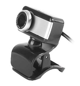 WEBCAM BRAZILPC V4 COM MICROFONE PRETO/PRATA