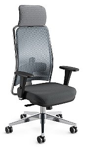 Cadeira NewNet (Base Cromada e Braço 3D)