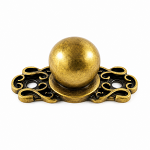 Puxador de Metal - Bola - Ref. 5089 - 2,5 cm x 1 cm
