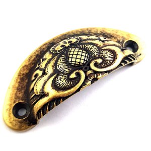 Puxador de Metal - Concha - Ref. 1655 - 8 cm x 4 cm